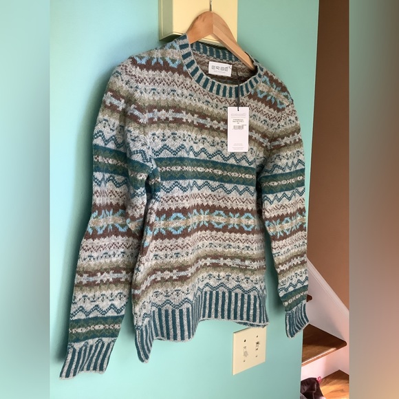 Never worn Eribe 100% wool unisex sweater Made in Scotland with tags - Picture 6 of 16